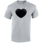 Black Heart Mens Cotton T-Shirt 5 sizes 3 Colours Available Printed MT22