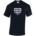 T24 Black Harley Quinn Heart Unisex Cotton T-Shirts Various Sizes & Colours Available