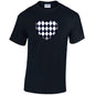 Black Harley Quinn Heart Mens Cotton T-Shirt 5 sizes 3 Colours Available Printed MT24