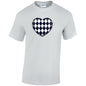 Black Harley Quinn Heart Mens Cotton T-Shirt 5 sizes 3 Colours Available Printed MT24