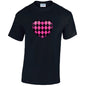 Pink Harley Quinn Heart Mens Cotton T-Shirt 5 sizes 3 Colours Available Printed MT26