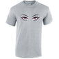 Pink Eyes Mens Cotton T-Shirt 5 sizes 3 Colours Available Printed MT27