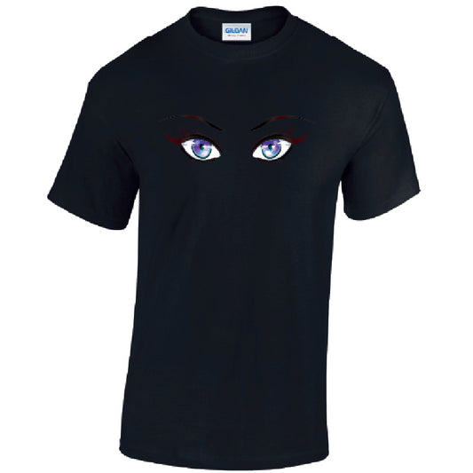 Purple Eyes Mens Cotton T-Shirt 5 sizes 3 Colours Available Printed MT28