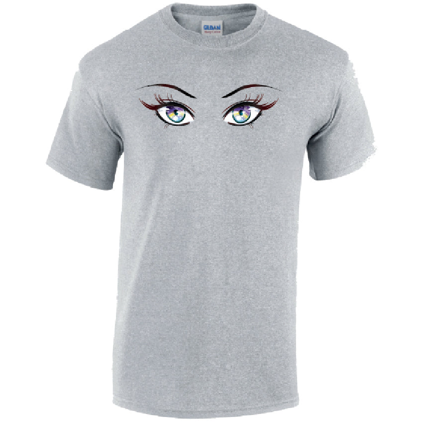 Rainbow Eyes Mens Cotton T-Shirt 5 sizes 3 Colours Available Printed MT29