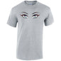 Rainbow Eyes Mens Cotton T-Shirt 5 sizes 3 Colours Available Printed MT29