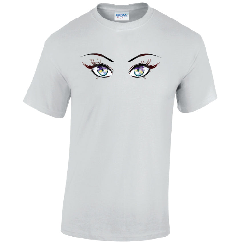 Rainbow Eyes Mens Cotton T-Shirt 5 sizes 3 Colours Available Printed MT29