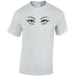 Rainbow Eyes Mens Cotton T-Shirt 5 sizes 3 Colours Available Printed MT29