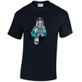 T31 Blue Skater Girl Unisex Cotton T-Shirts Various Sizes & Colours Available