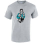 Blue Skater Girl Mens Cotton T-Shirt 5 sizes 3 Colours Available Printed MT31
