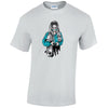 Blue Skater Girl Mens Cotton T-Shirt 5 sizes 3 Colours Available Printed MT31