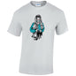 Blue Skater Girl Mens Cotton T-Shirt 5 sizes 3 Colours Available Printed MT31