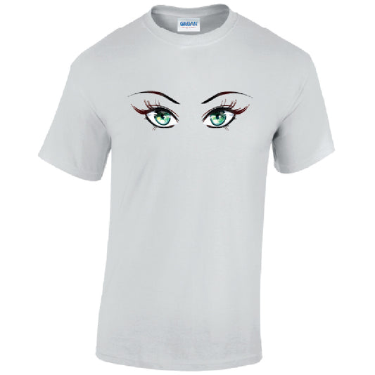 Green Eyes Mens Cotton T-Shirt 5 sizes 3 Colours Available Printed MT32