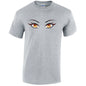 Orange Eyes Mens Cotton T-Shirt 5 sizes 3 Colours Available Printed MT35