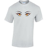 Orange Eyes Mens Cotton T-Shirt 5 sizes 3 Colours Available Printed MT35