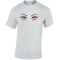Orange Eyes Mens Cotton T-Shirt 5 sizes 3 Colours Available Printed MT35
