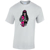 Pink Skater Girl Mens Cotton T-Shirt Available in Black Grey and White MT37