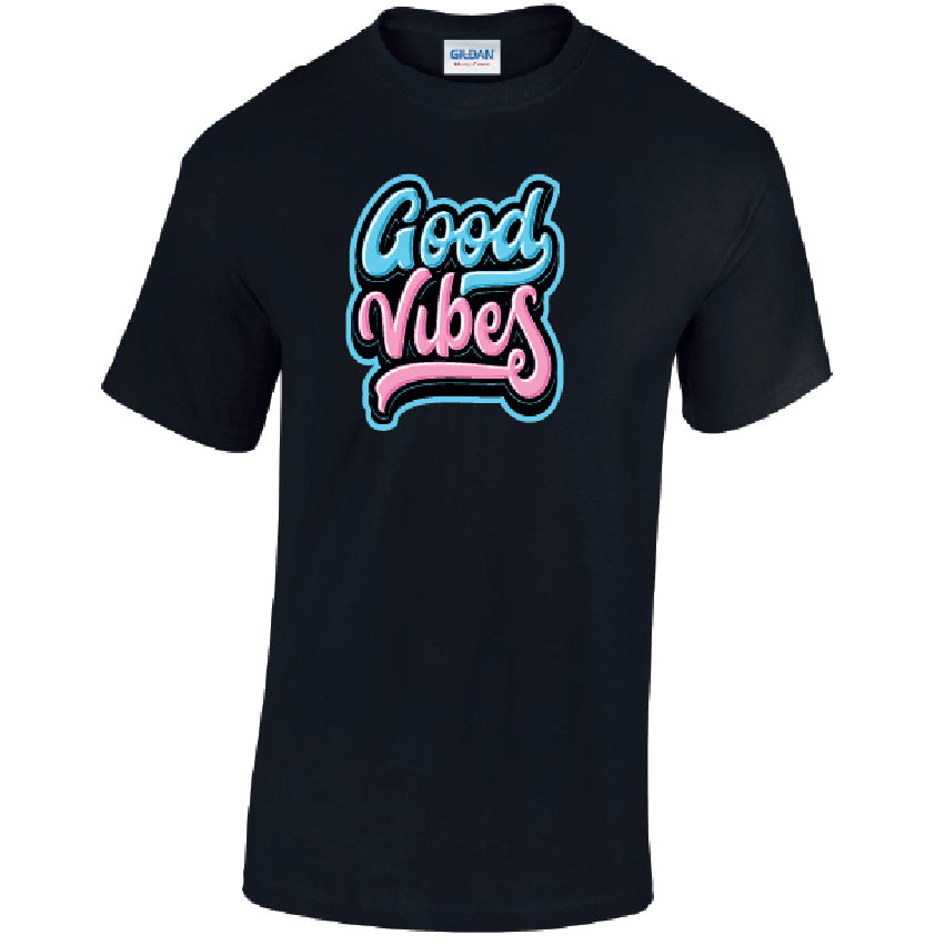 T43 Good Vibes T-Shirts Various Sizes & Colours Available
