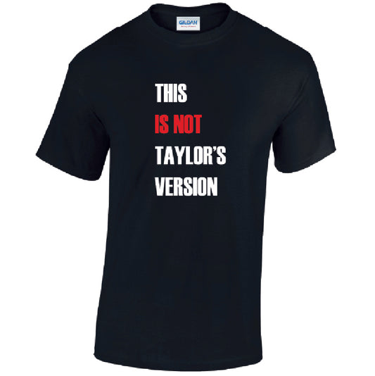 This Is Not Version Mens Cotton T-Shirt Available in Black Grey and White MT45
