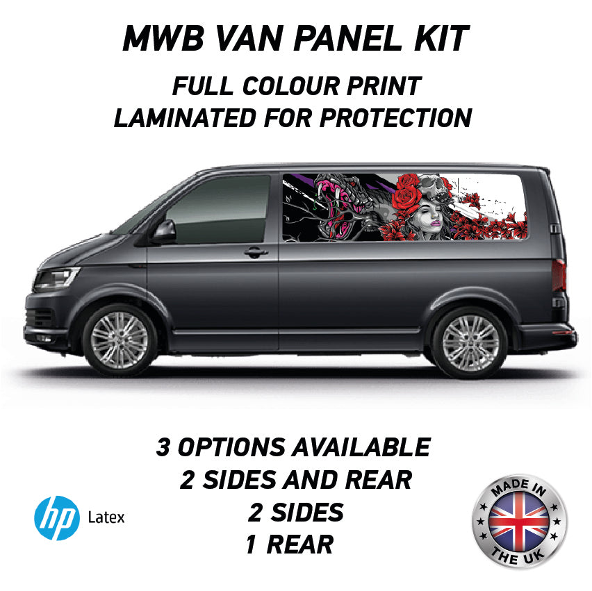 Printed Panel Wrap Kit Available for Small,Swb,Mwb,Lwb