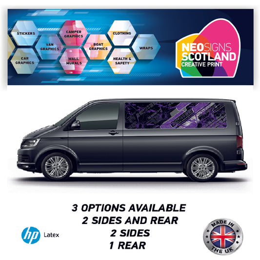 MWBFC14 Pattern Purple Mwb Van Panel Wrap Kit