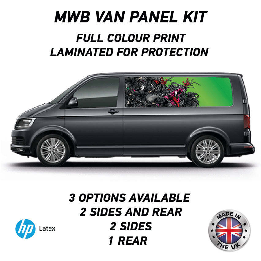 Printed Panel Wrap Kit Available for Small,Swb,Mwb,Lwb