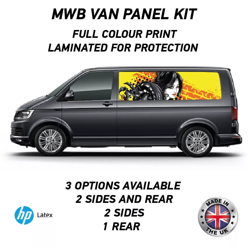 Printed Panel Wrap Kit Available for Small,Swb,Mwb,Lwb