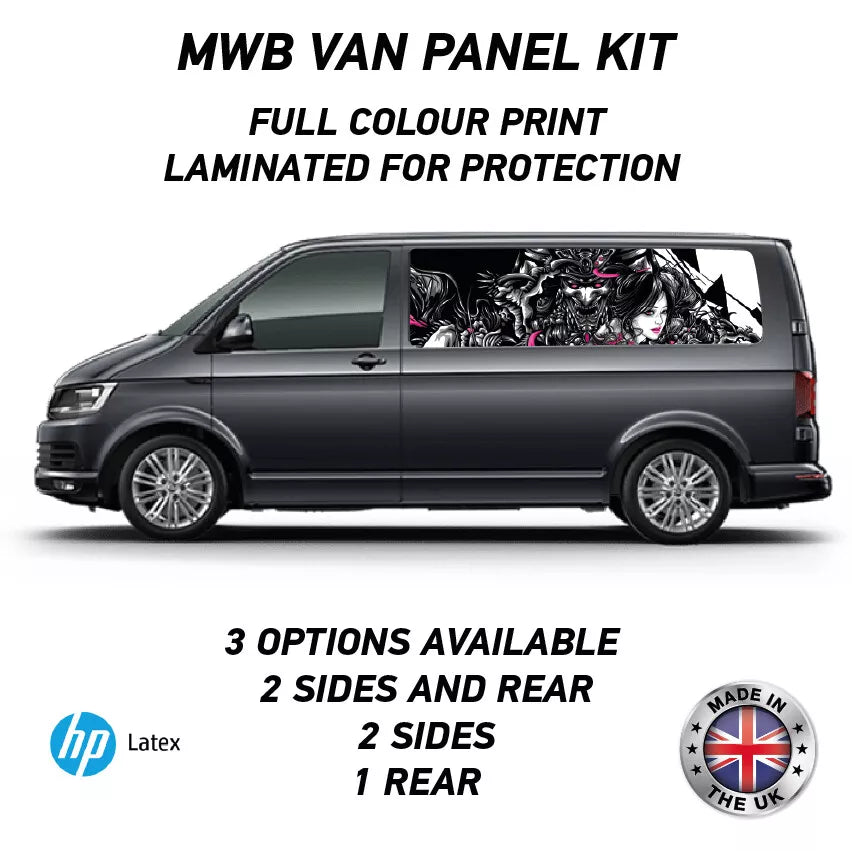 Printed Panel Wrap Kit Available for Small,Swb,Mwb,Lwb
