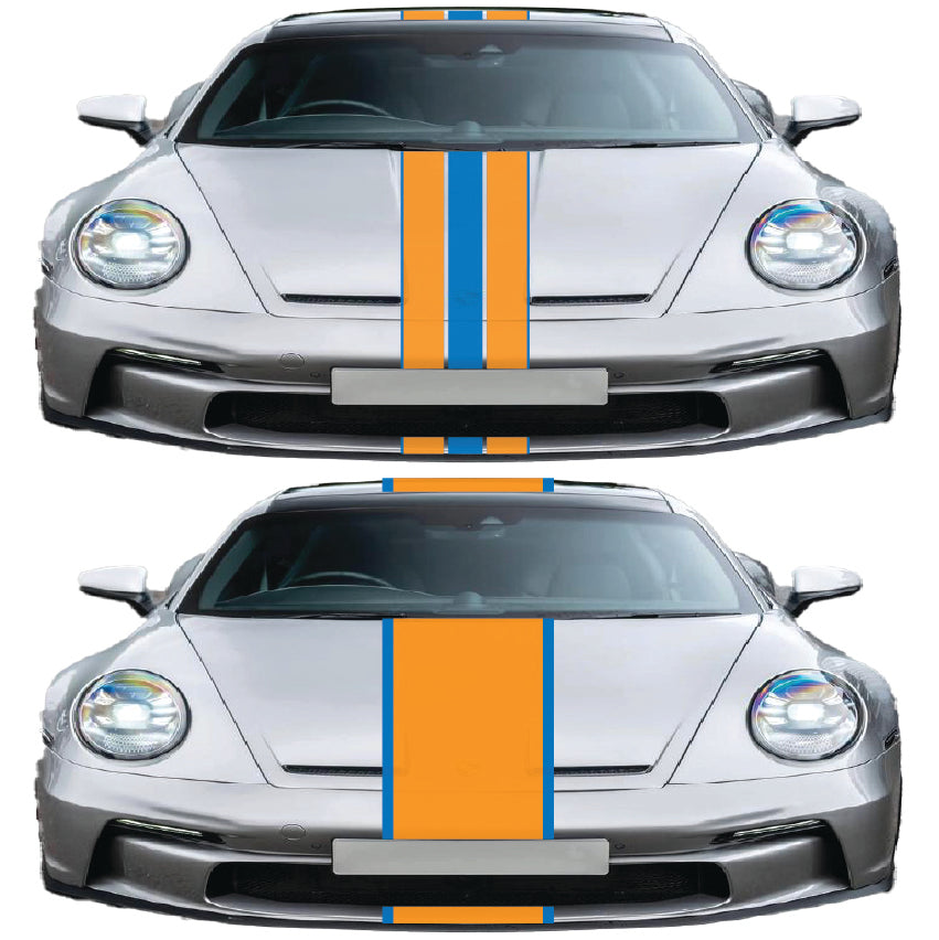 Gulf Racing Bonnet Stripes