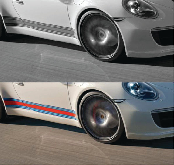 Martini Racing Side stripes Various Styles & Sizes Available