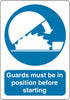 Mandatory A5 stickers (2x148mm X 210mm) Health And Safety Warning Sticker Latex Printed MAND021-090