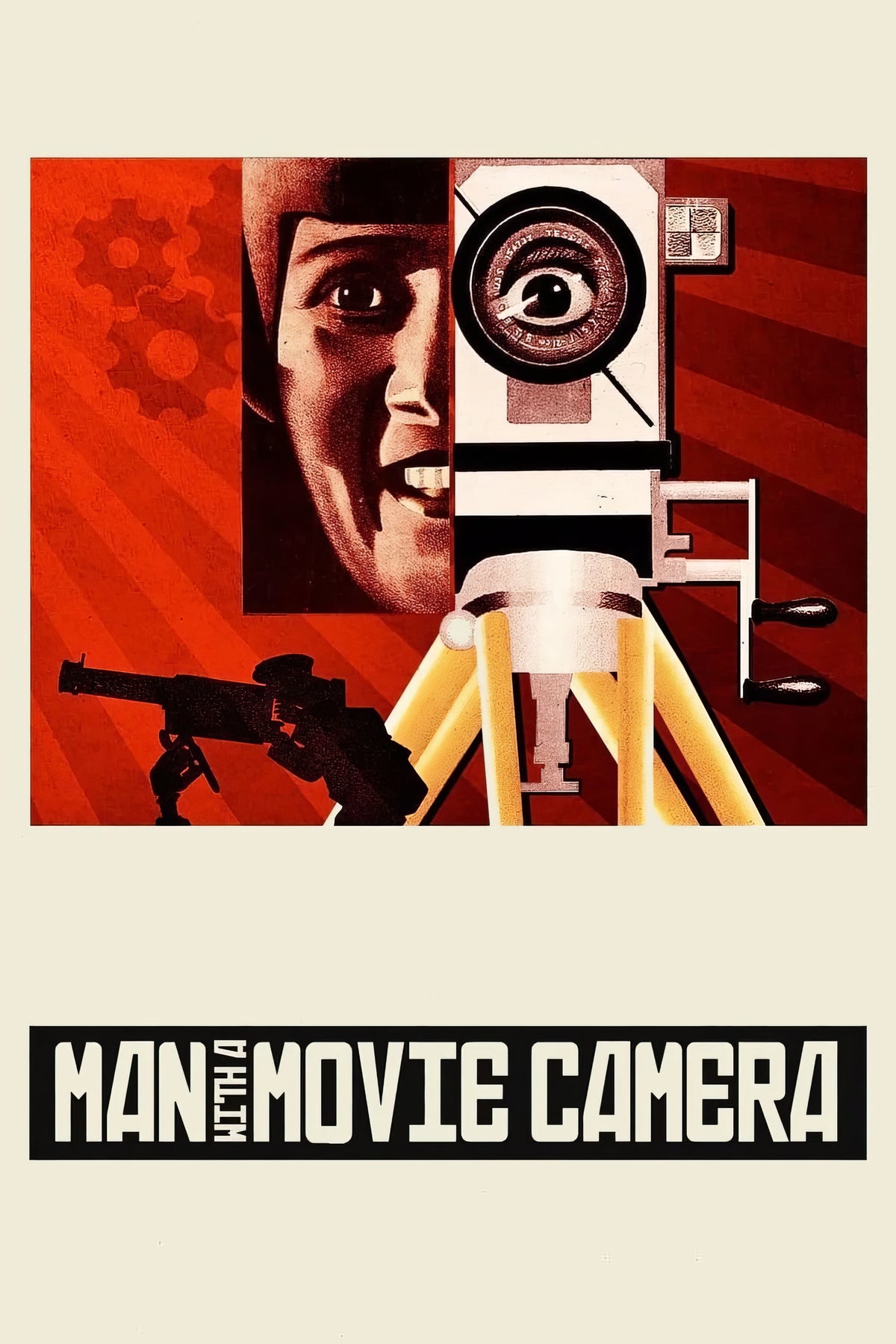 1920 Man with a Movie Camera (1929) Film/Movie Premium Waterproof & Tear Resistant Posters