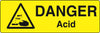 Danger Warning Stickers (100mm x 50mm) Health And Safety Warning Sticker Latex Printed MARK001B -015B