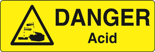 Danger Warning Stickers (100mm x 50mm) Health And Safety Warning Sticker Latex Printed MARK001B -015B