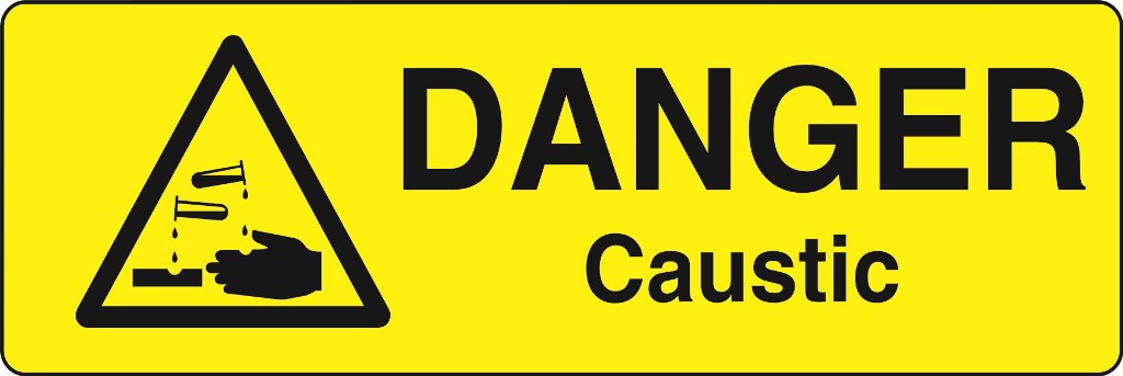 Danger Warning Stickers (50mm x 25mm) Health And Safety Warning Sticker Latex Printed MARK001A-15A