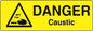 Danger Warning Stickers (100mm x 50mm) Health And Safety Warning Sticker Latex Printed MARK001B -015B