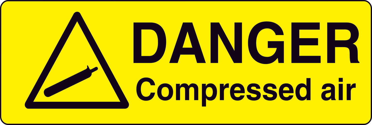 Danger Warning Stickers (100mm x 50mm) Health And Safety Warning Sticker Latex Printed MARK001B -015B