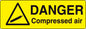 Danger Warning Stickers (100mm x 50mm) Health And Safety Warning Sticker Latex Printed MARK001B -015B
