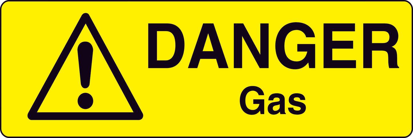 Danger Warning Stickers (100mm x 50mm) Health And Safety Warning Sticker Latex Printed MARK001B -015B