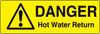 Danger Warning Stickers (100mm x 50mm) Health And Safety Warning Sticker Latex Printed MARK001B -015B