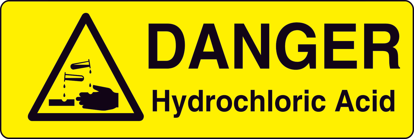 Danger Warning Stickers (100mm x 50mm) Health And Safety Warning Sticker Latex Printed MARK001B -015B