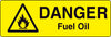Danger Warning Stickers (100mm x 50mm) Health And Safety Warning Sticker Latex Printed MARK001B -015B