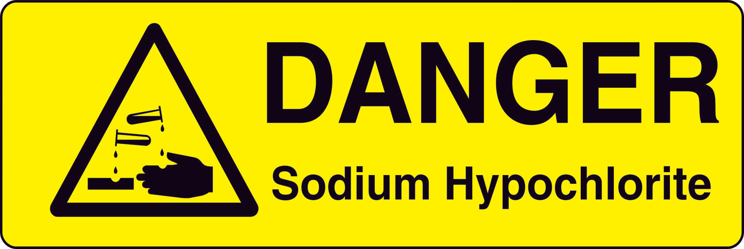 Danger Warning Stickers (100mm x 50mm) Health And Safety Warning Sticker Latex Printed MARK001B -015B