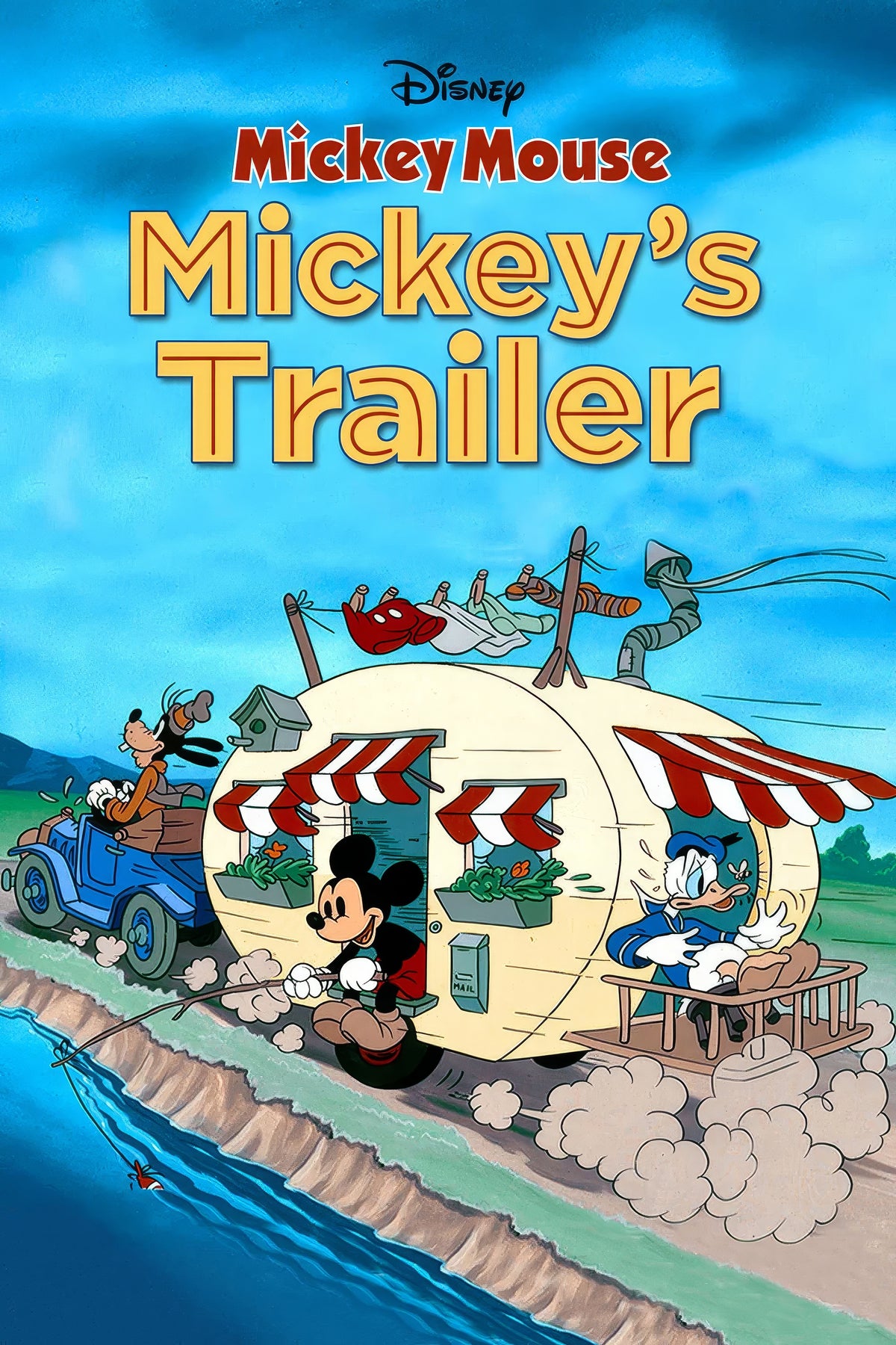 Mickey_s Trailer (1938) Film/Movie Premium Waterproof & Tear Resistant Posters