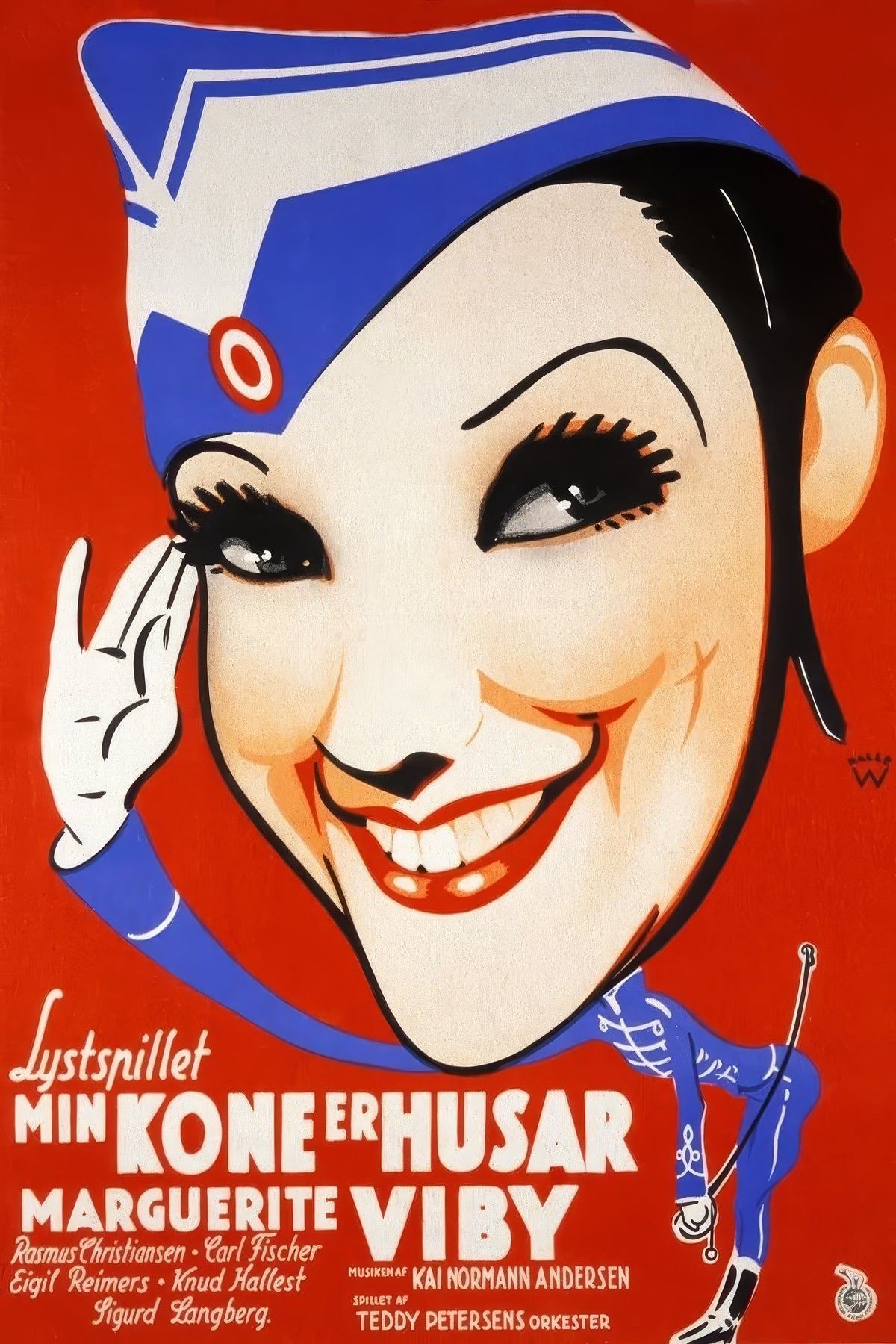 Min kone er husar (1935) Film/Movie Premium Waterproof & Tear Resistant Posters
