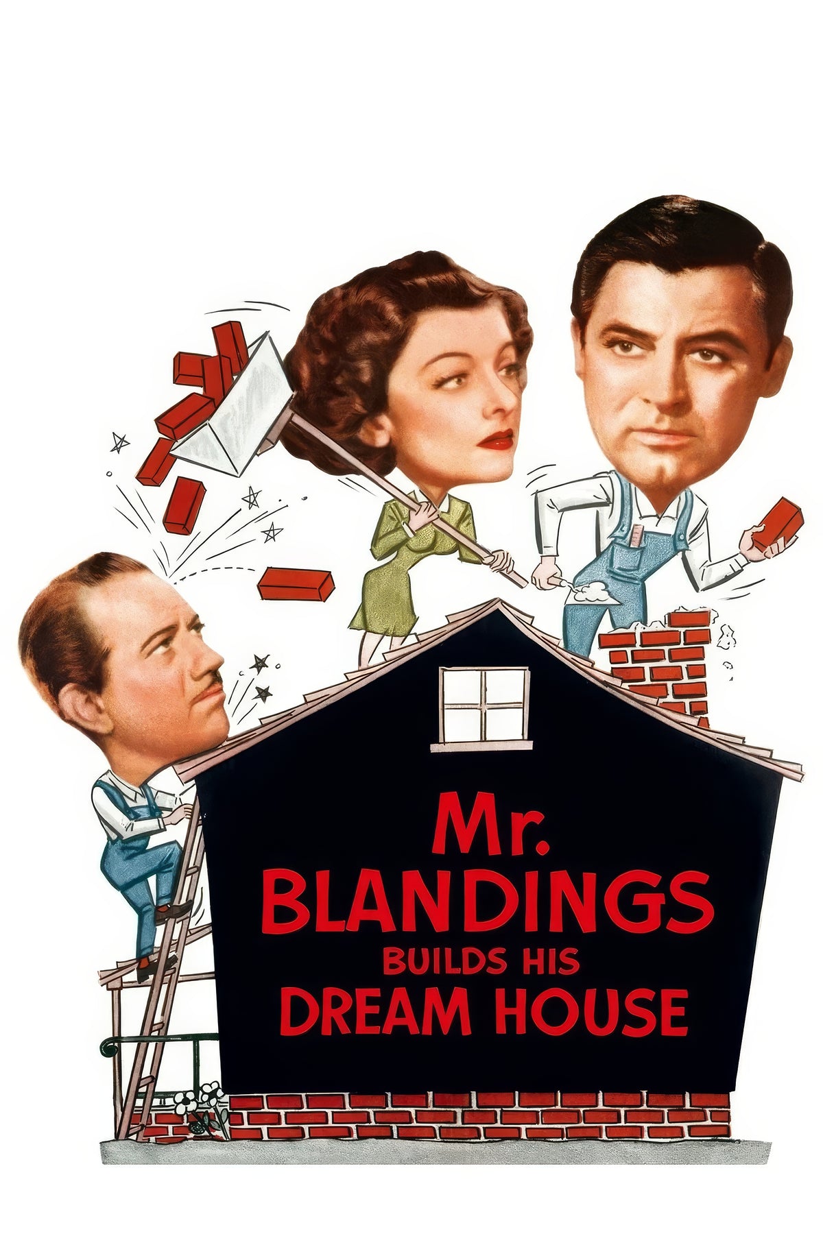 1948 Mr. Blandings Builds His Dream House (1948) Film/Movie Premium Waterproof & Tear Resistant Posters