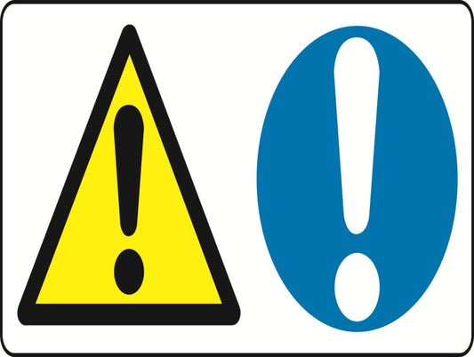 Dual Warning A5 stickers (2x148mm X 210mm) Health And Safety Warning Sticker Latex Printed Various Designs Available MULTI001-40