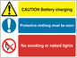Dual Warning A7 stickers (4x74mm x 105mm) Health And Safety Warning Sticker Latex Printed Various Designs Available MULTI001-40
