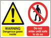 Dual Warning A7 stickers (4x74mm x 105mm) Health And Safety Warning Sticker Latex Printed Various Designs Available MULTI001-40