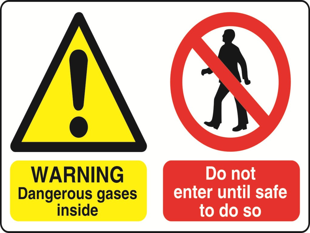 MULTI001-40 Dual Warning Labels Various Designs and Sizes Available