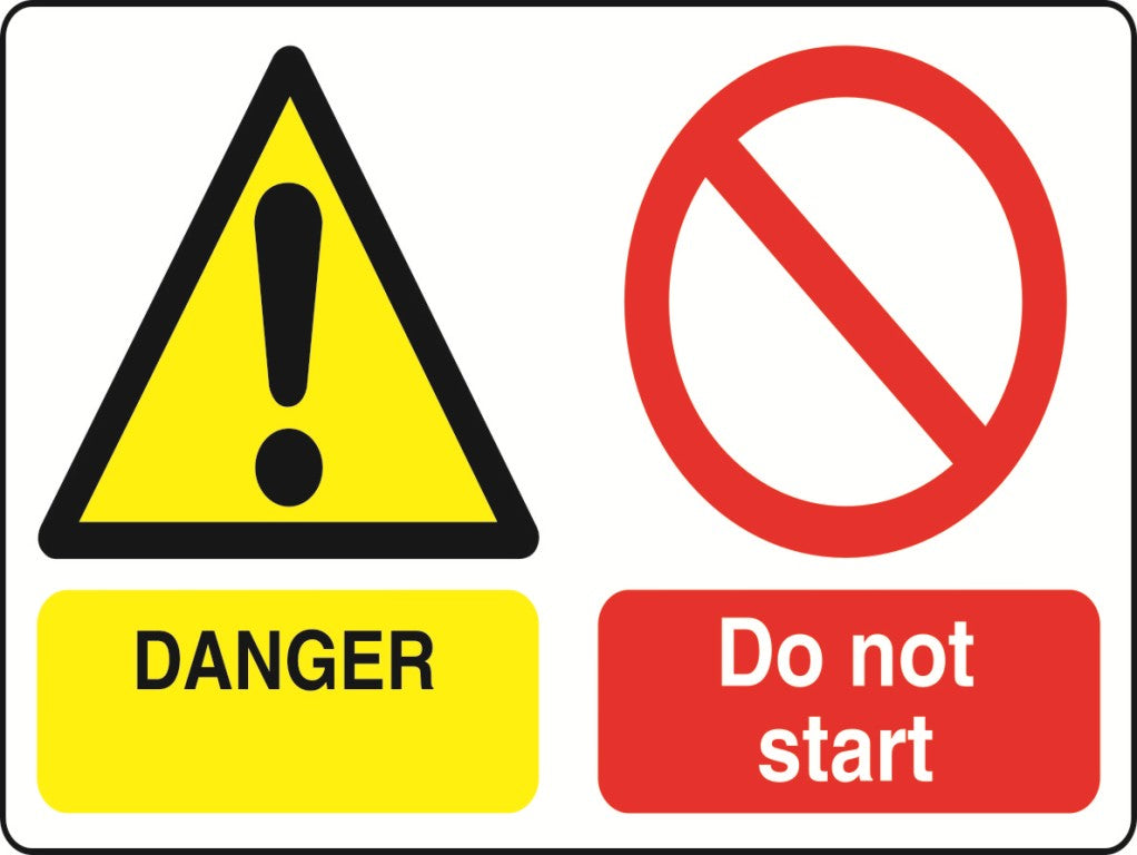 MULTI001-40 Dual Warning Labels Various Designs and Sizes Available